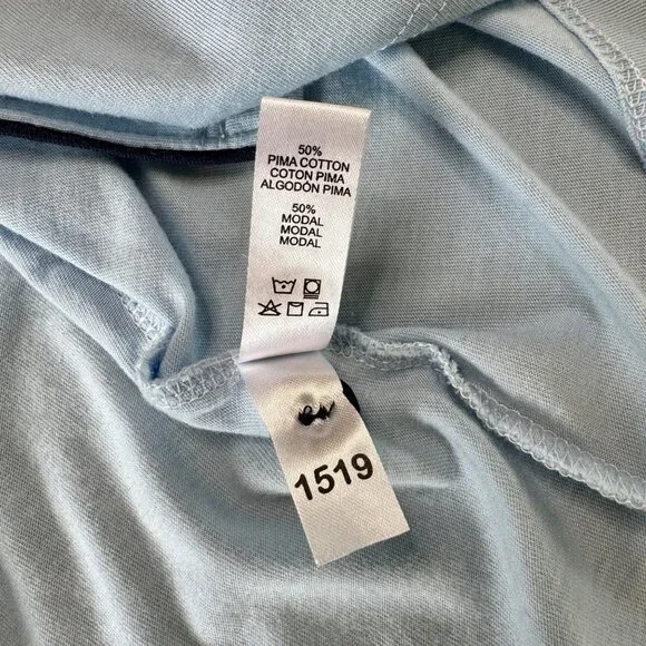 COSABELLA Bella Pajama Set Womens S 4-6 Blue Long Sleeve Top & Shorts PJs Women - Picture 7 of 13